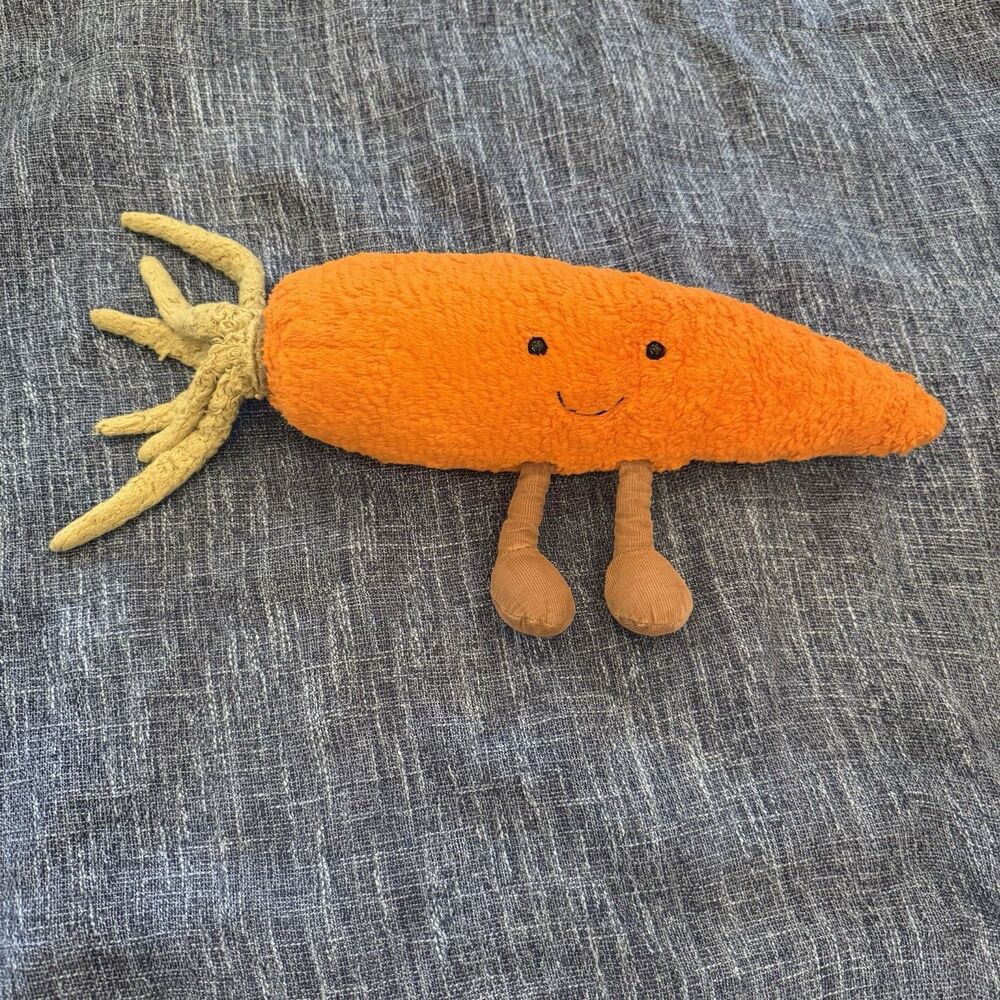 Jellycat Amusable Carrot Orange Soft Toy Plush Retired Rare Discontinued